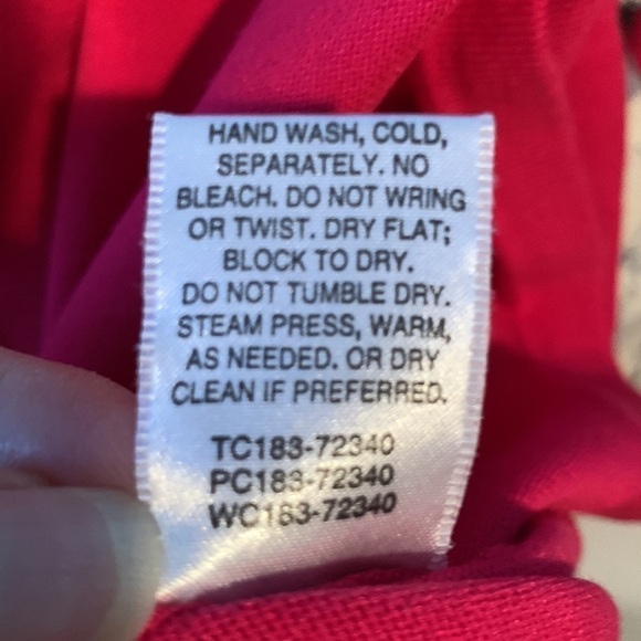 Pendleton Silk Blend, Ribbed Mock Turtleneck Pink Petite Large - Picture 5 of 7